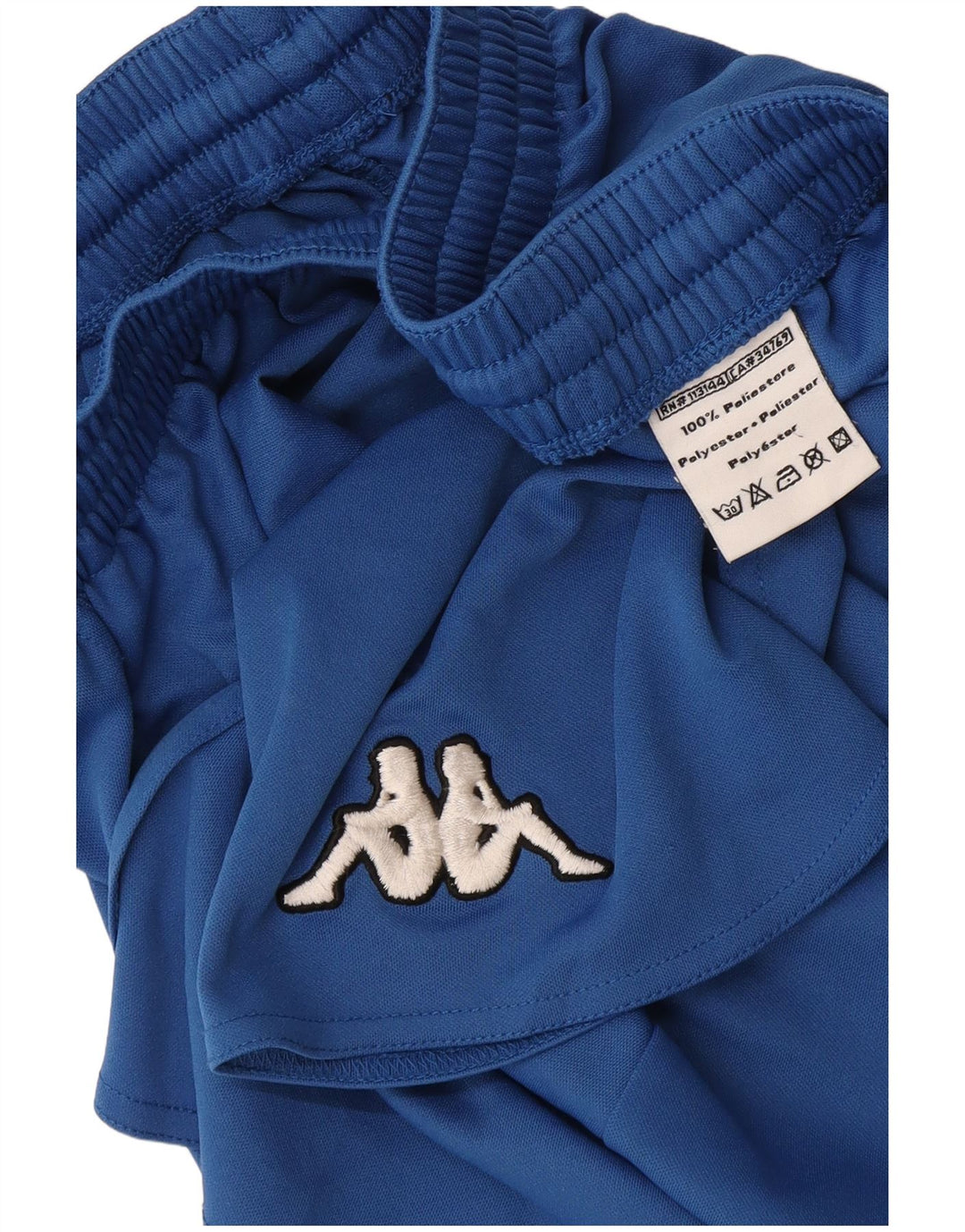 Pantalones cortos deportivos Kappa para hombre, poliéster azul grande