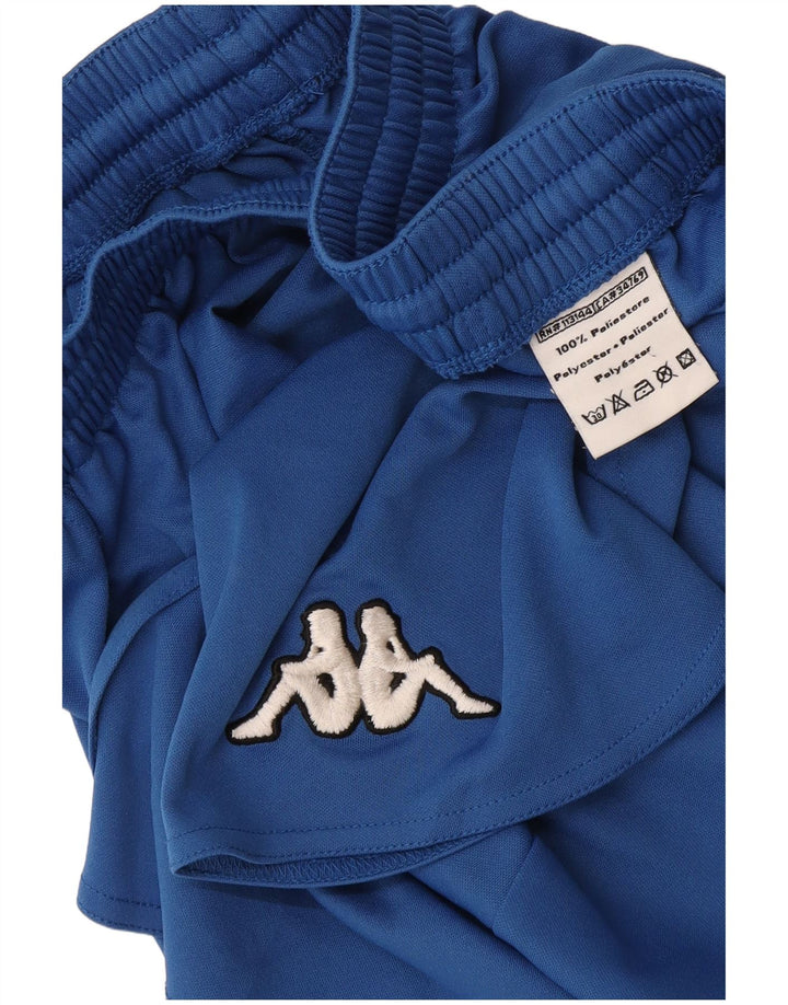 Pantalones cortos deportivos Kappa para hombre, poliéster azul grande