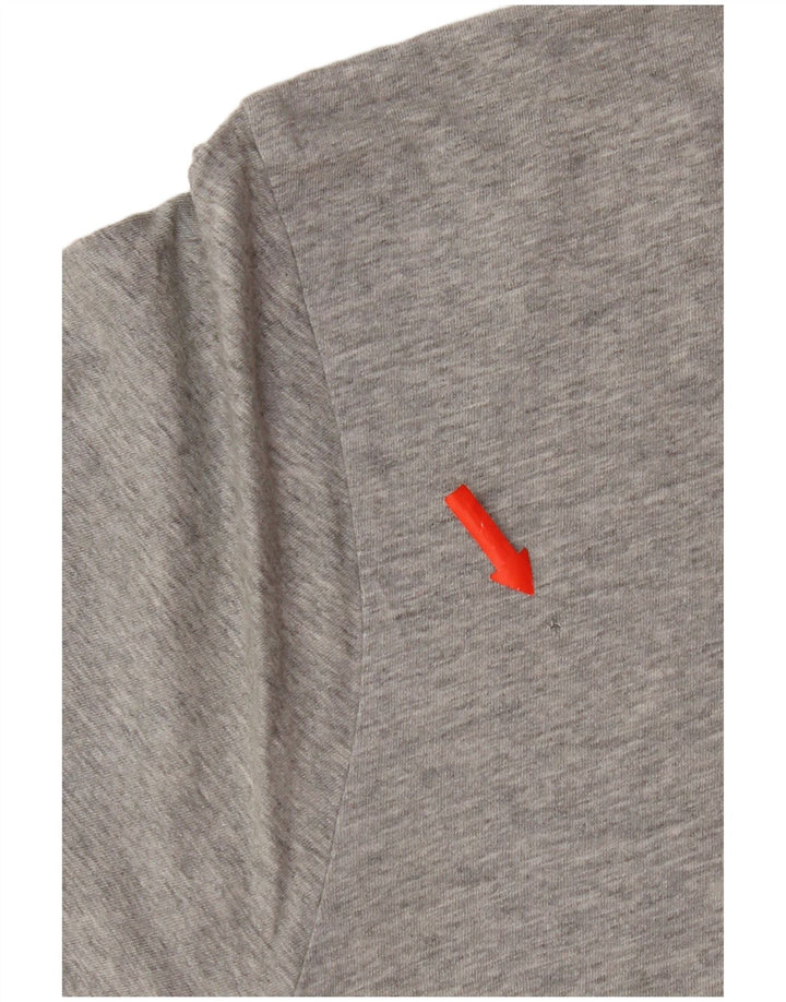 Quiksilver Camiseta con gráfico de ajuste regular para hombre Top de algodón gris medio