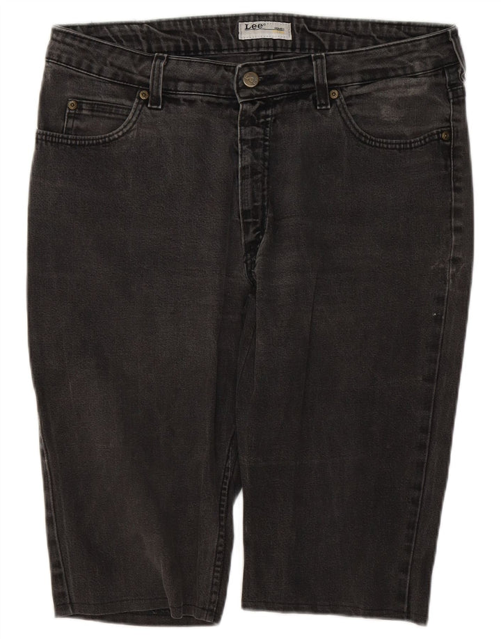 LEE Womens Cameron Denim Shorts W36 XL Grey Cotton