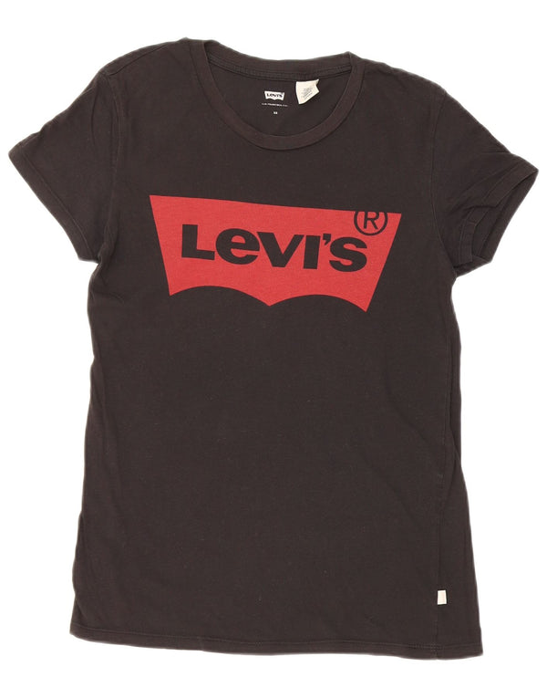 Levi's Camiseta gráfica para mujer UK 6 XS Negro