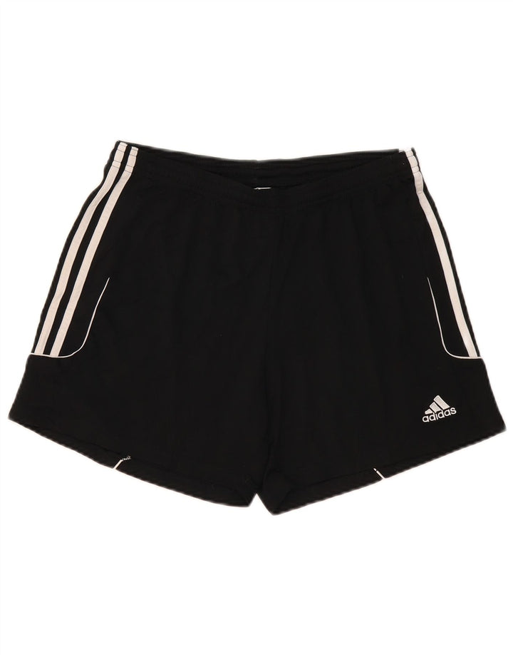 Adidas Mujer Climalite Sport Shorts UK 16/18 Grande Negro Poliéster