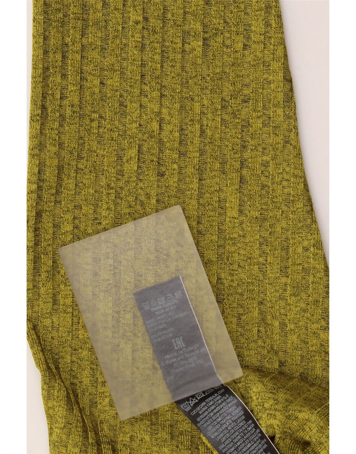 Marks & Spencer Top para mujer de manga larga UK 46 Poliéster moteado verde grande
