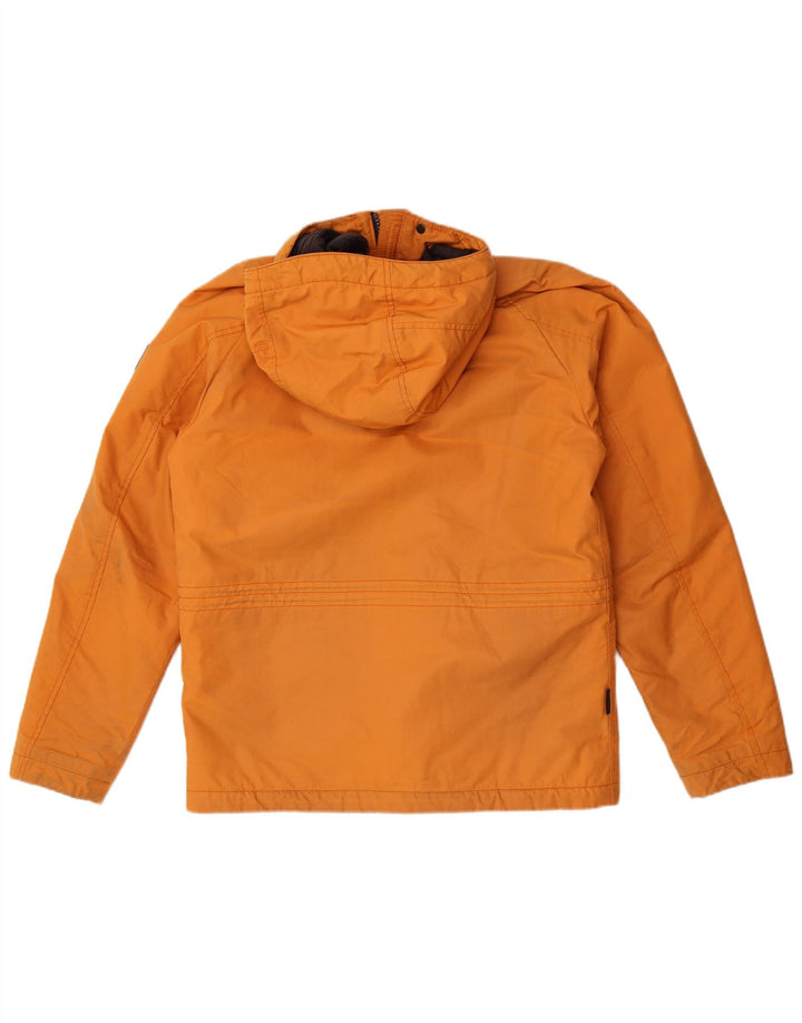 Woolrich Chaqueta utilitaria con capucha para hombre UK 38 Algodón naranja mediano