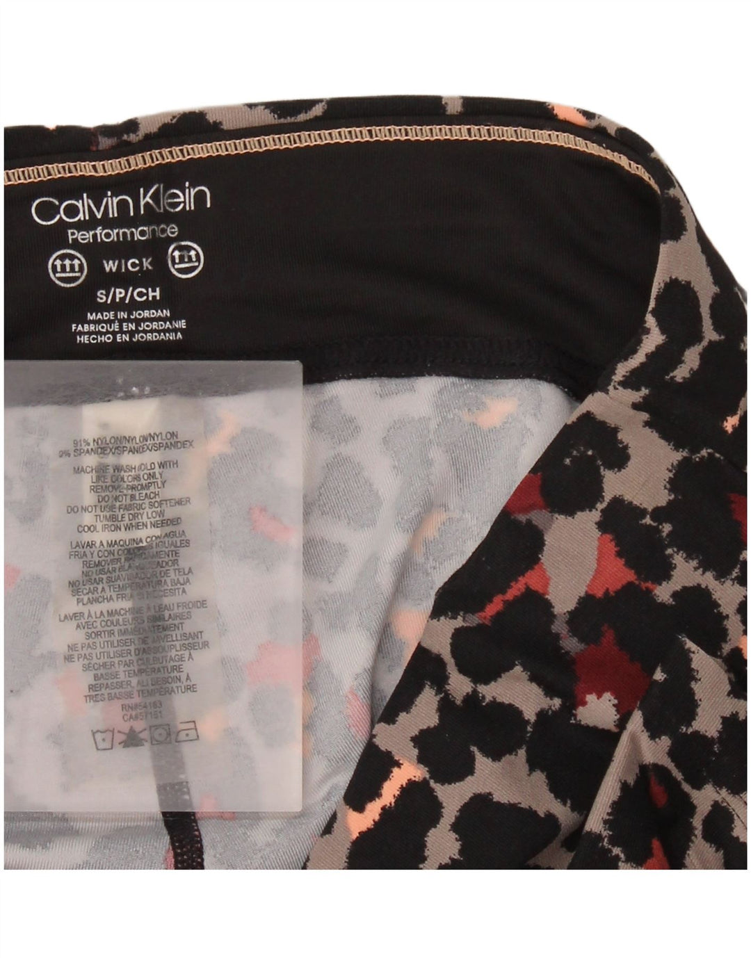Calvin Klein Leggings de rendimiento para mujer UK 10 Small Grey Nylon