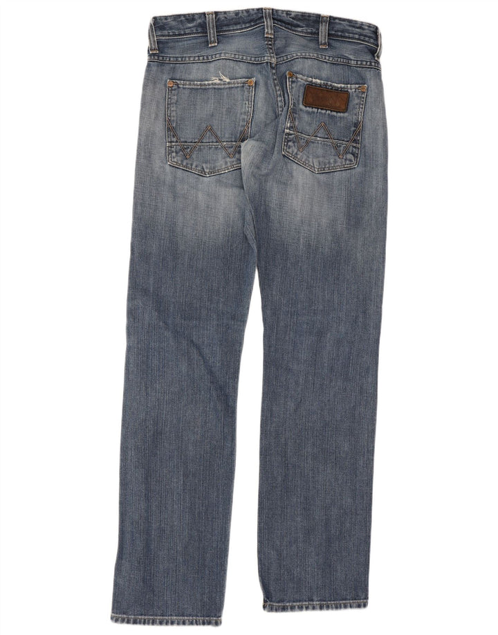 Vaqueros Wrangler Crank Rectos Mujer W32 L34 Algodón Azul