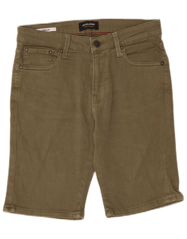 Jack & Jones Pantalones Cortos Casuales De Corte Regular para Hombre Pequeño W29 Algodón Caqui