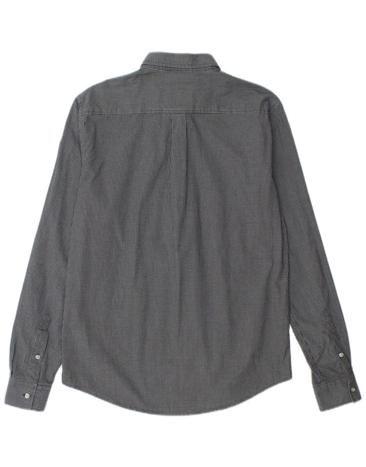 Camisa Superdry para hombre de algodón a cuadros en azul marino mediano