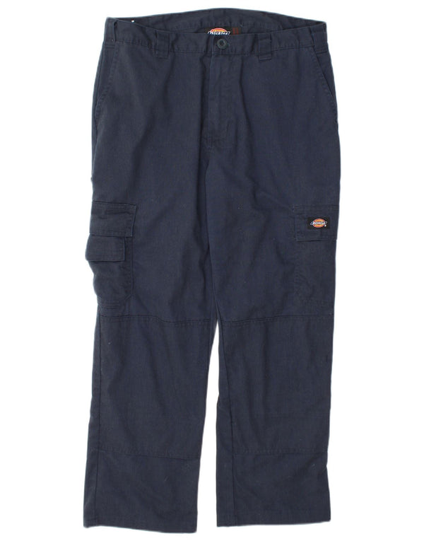 Dickies Pantalones cargo rectos para hombre UK 44 Medium W32 L26 Azul marino