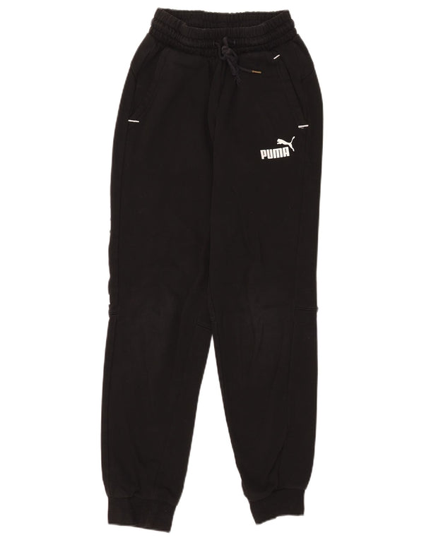 Puma Pantalones de chándal gráficos para mujer Joggers UK 6 XS Algodón negro