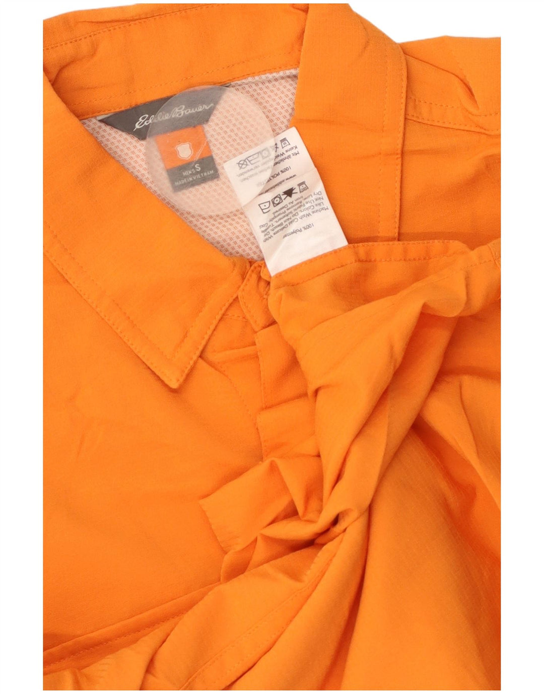 EDDIE BAUER Camisa Hombre Pequeña Naranja Poliéster