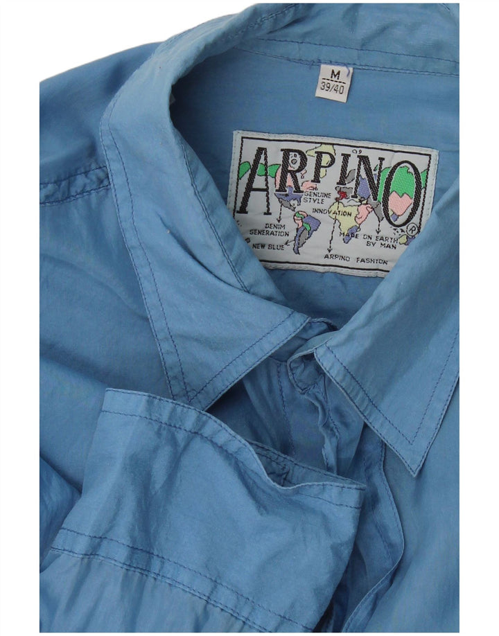 ARPINO Mens Shirt Size 39/40 Medium Blue