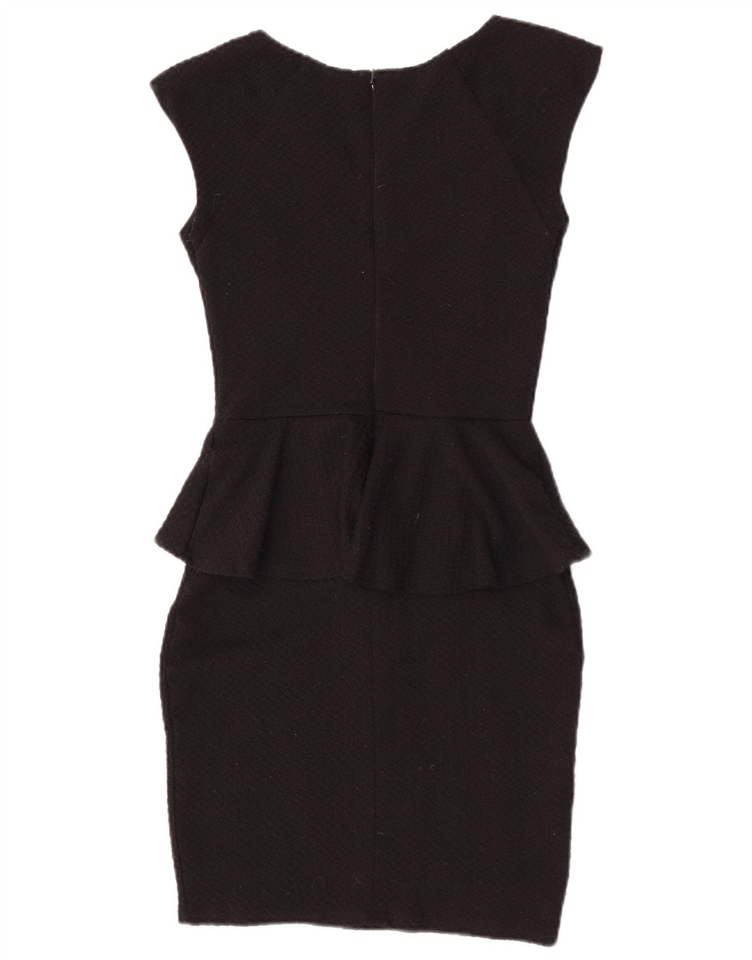 Lipsy Vestido Peplum para Mujer UK 8 Small Poliéster Negro