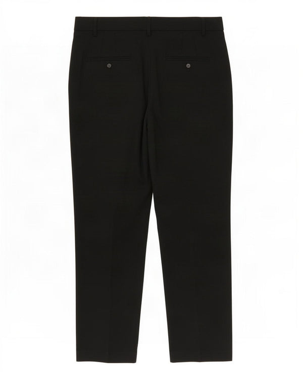 Marks & Spencer Pantalones casuales cónicos para mujer UK 46 Large W38 L28 Negro