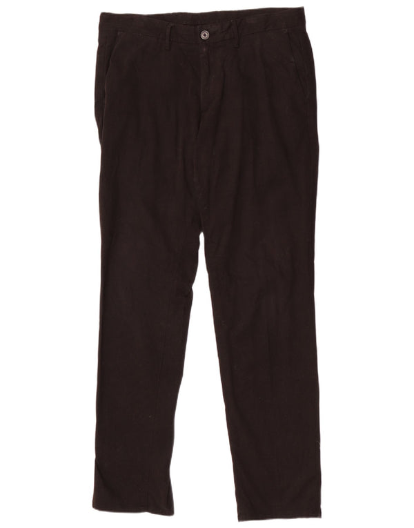 Zara Mens Slim Chino Pantalones EU 40 Medium W31 L30 Algodón Negro