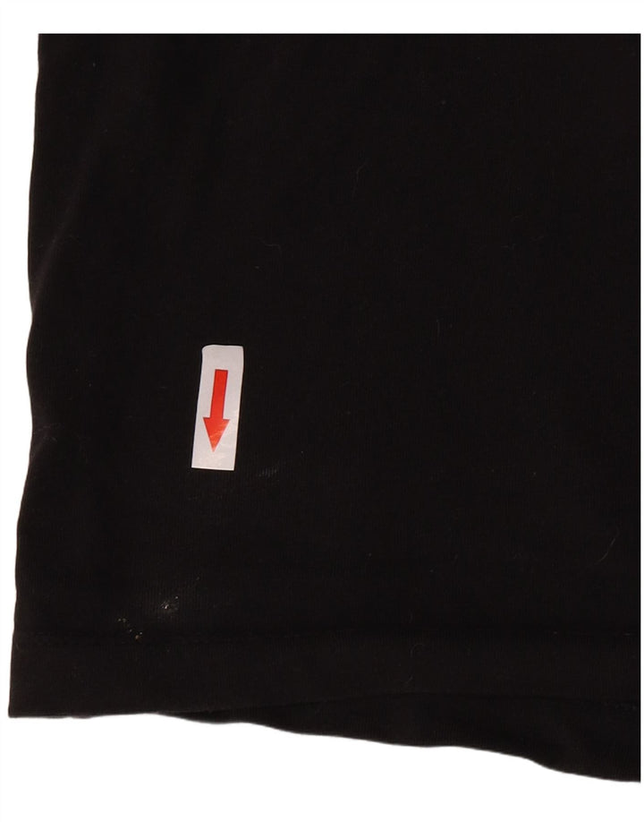 Adidas Mujer Crop Graphic Chaleco Top UK 12 Mediano Negro