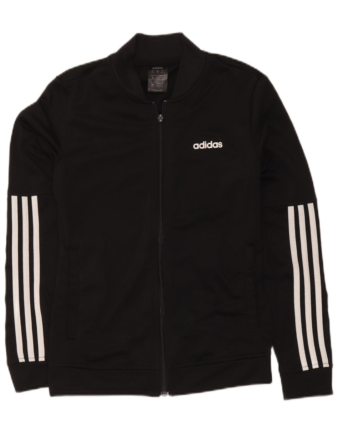 Adidas Mujer Chándal Top Chaqueta UK 4/6 XS Negro Poliéster