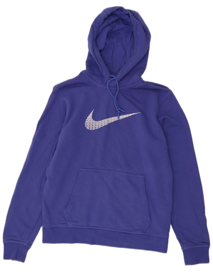 Nike Hombre Sudadera Con Capucha Gráfica Jersey De Algodón Azul Medio