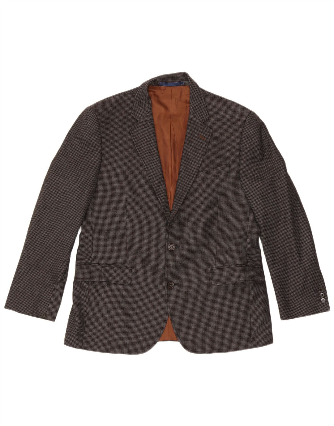 Marks & Spencer Chaqueta tipo blazer de 2 botones para hombre Reino Unido 42 Lana a cuadros gris grande