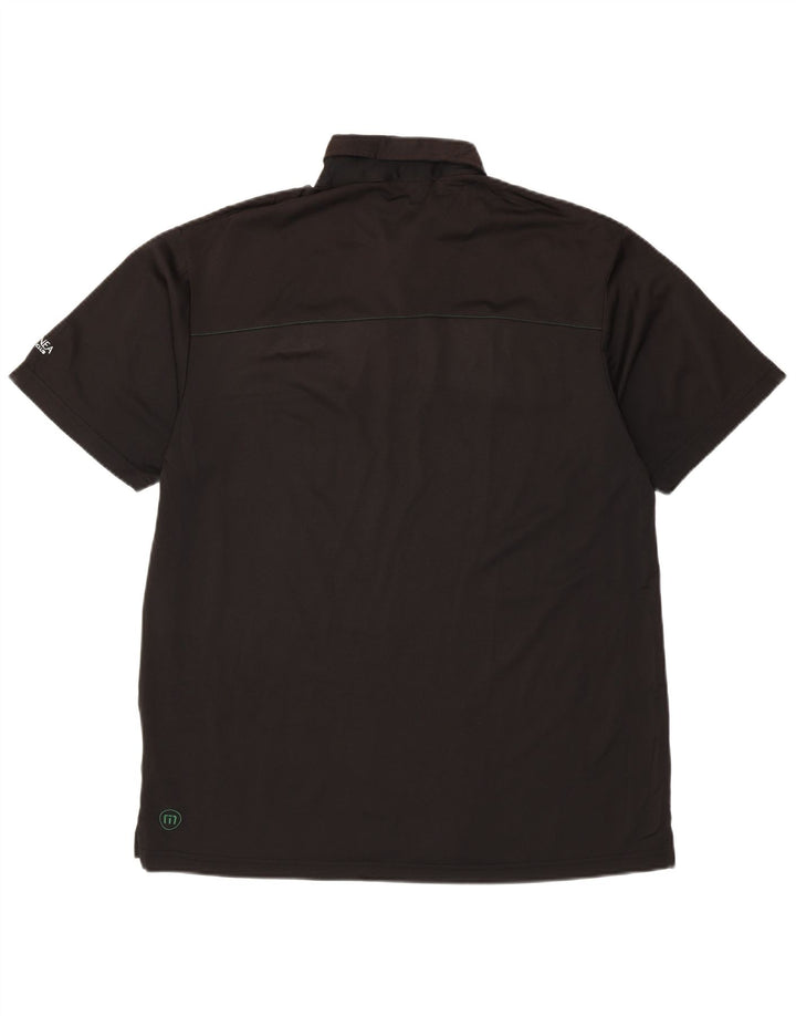 TRAVIS MATHEW Polo gráfico para hombre XL Poliéster con bloques de color negro