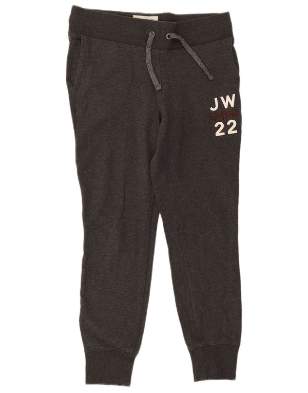 Jack Wills Pantalones de chándal gráficos para Mujer Joggers UK 10 Small Grey