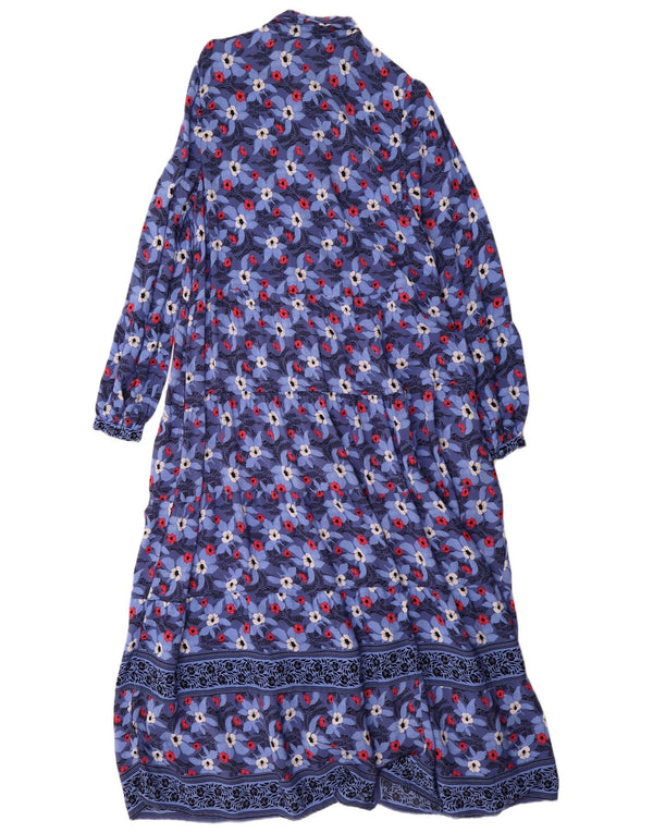 Marks & Spencer Vestido camisero de manga larga Per Una para mujer UK 40 Azul pequeño
