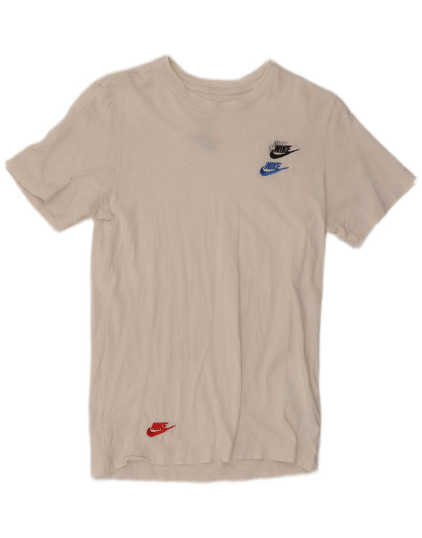 Camiseta Nike Hombre Top XS Blanco Algodón