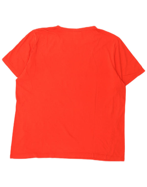 Puma Camiseta gráfica para hombre Top XL Algodón rojo