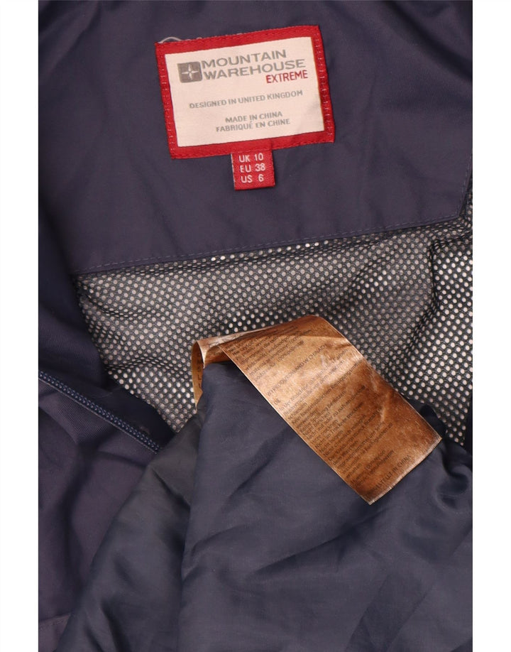 MOUNTAIN WAREHOUSE Chaqueta impermeable para mujer UK 10 Small Azul marino Colorblock