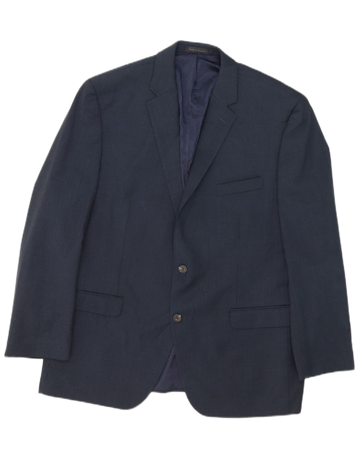 Chaps Chaqueta tipo blazer de 2 botones para hombre UK 46 3XL Lana azul marino