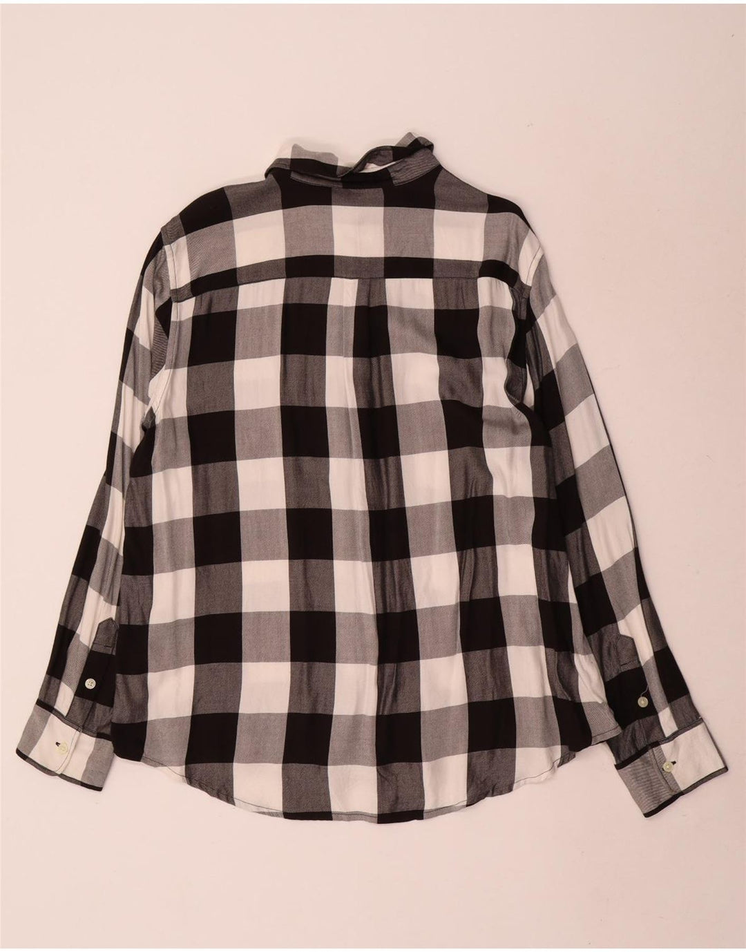 Levi's Camisa de franela Boyfriend para mujer UK 46 Large Black Gingham