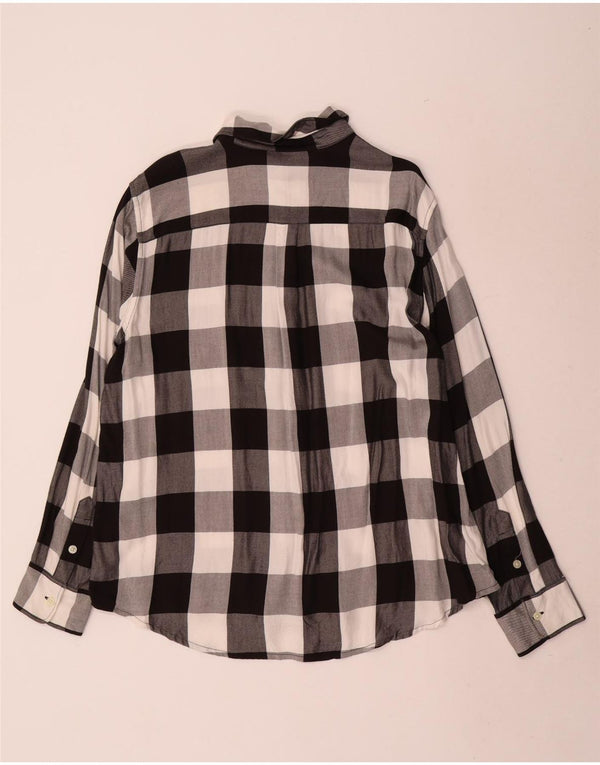 Levi's Camisa de franela Boyfriend para mujer UK 46 Large Black Gingham