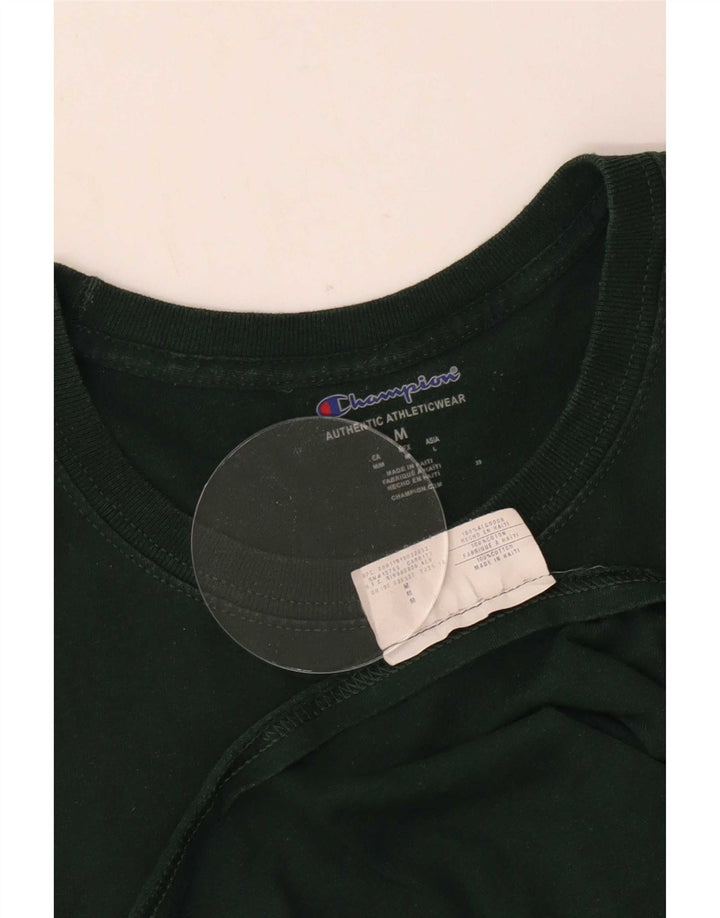 Champion Camiseta Gráfica Para Hombre Top Algodón Verde Medio