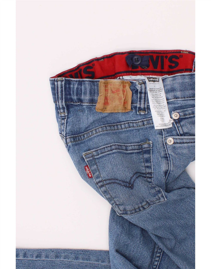 Levi's Vaqueros rectos desgastados para niños 6-7 años W22 L21 Algodón azul