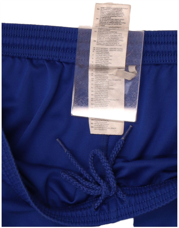Adidas - Pantalones cortos deportivos para hombre, poliéster azul grande