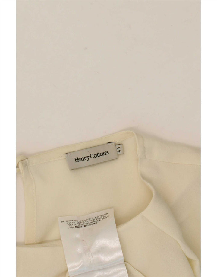 Henry Cottons Blusa de manga larga para mujer IT 44 Poliéster blanco medio