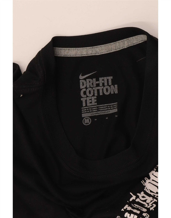 Nike Dri Fit Graphic Camiseta para mujer, talla 40, talla M, color negro