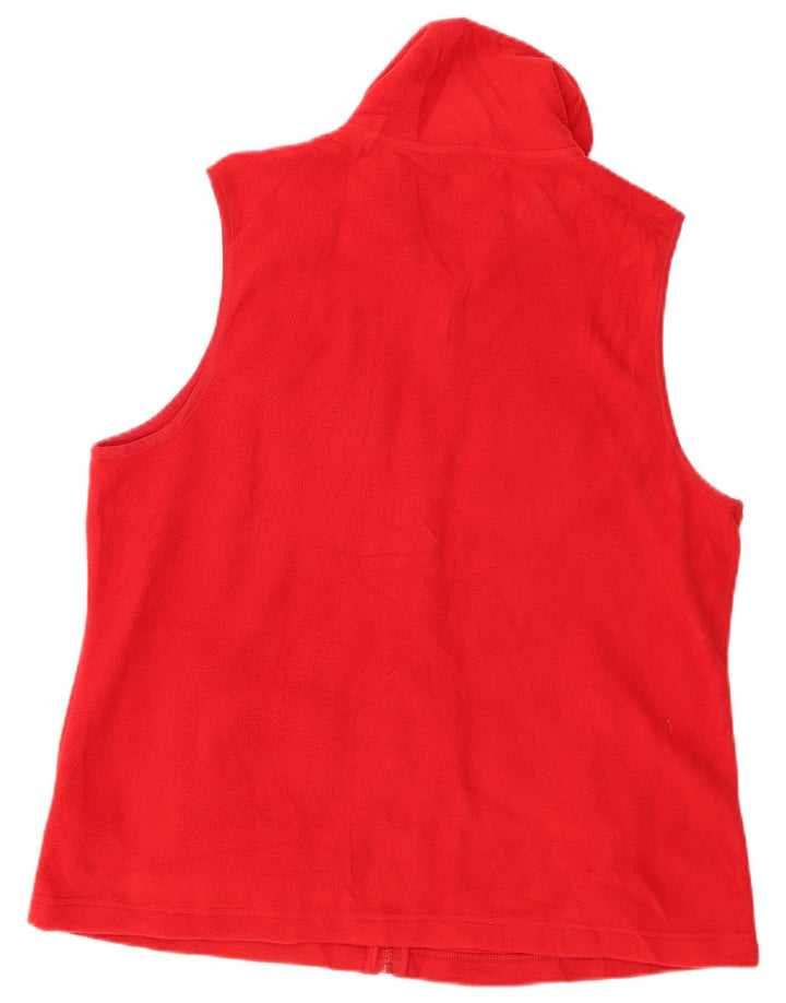 CHAPS Chaleco polar para mujer UK 18 XL Poliéster rojo