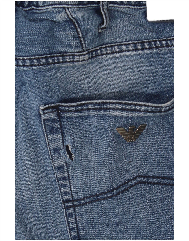 Vaqueros Armani Hombre Rectos W33 L34 Algodón Azul