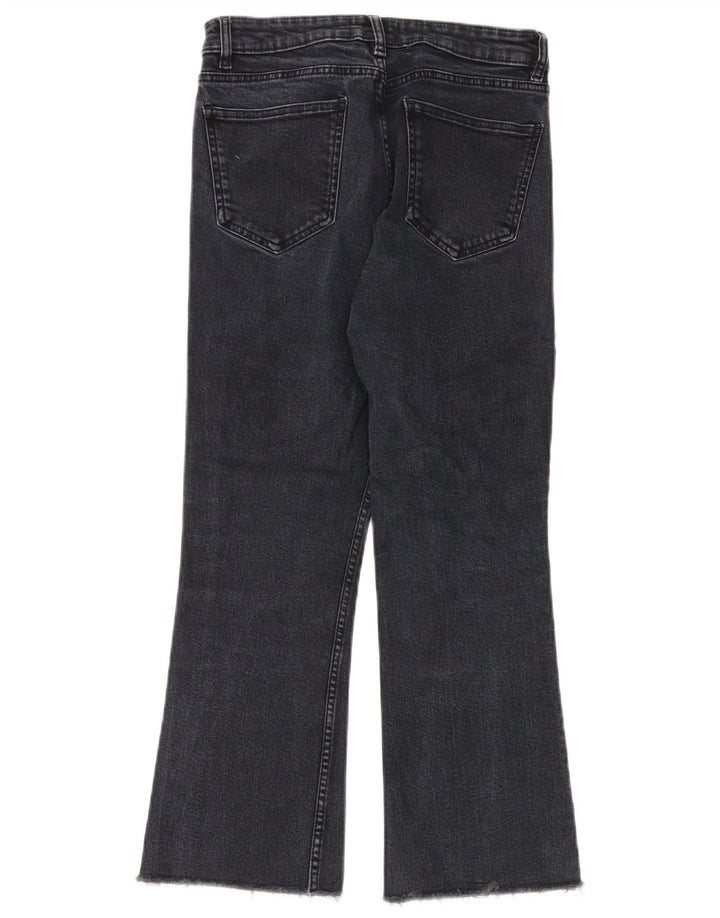 Zara Jeans Cropped Mujer EU 40 Medium W30 L25 Algodón Azul Marino
