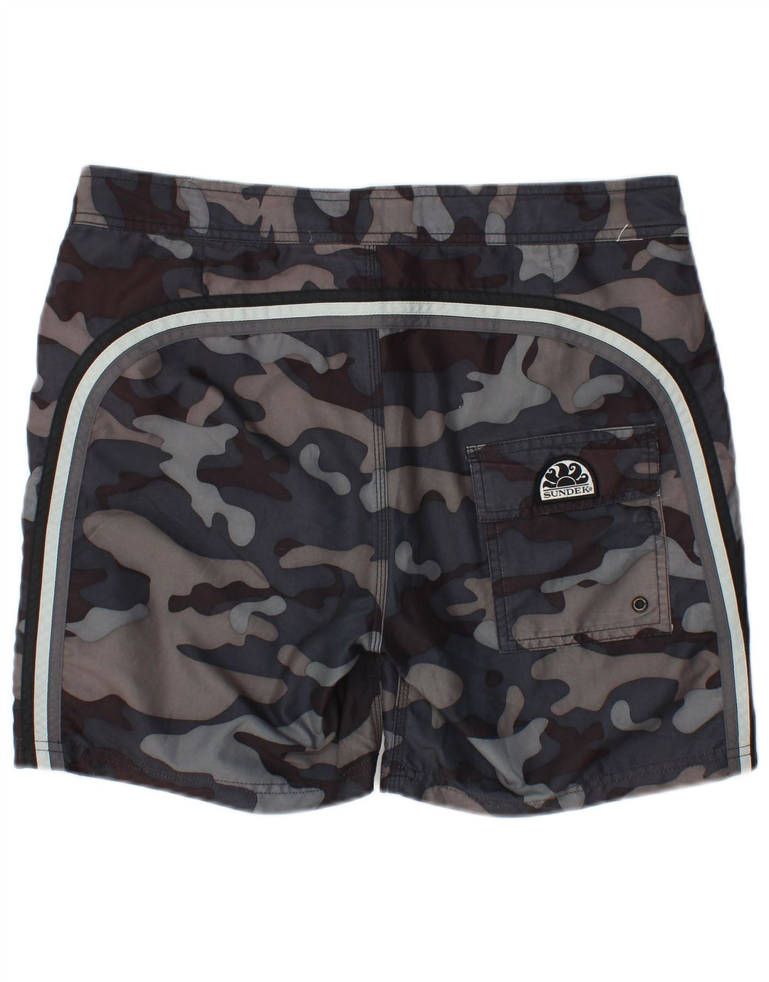 Sundek Bañador Hombre Poliéster Camuflaje Gris Medio