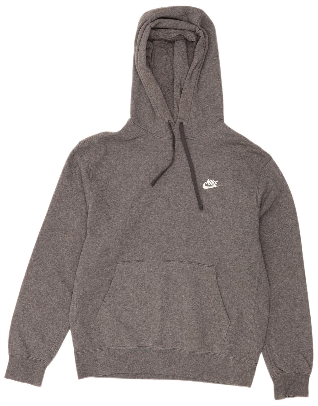 NIKE Hombre Sudadera con Capucha Jumper Gris Medio Algodón