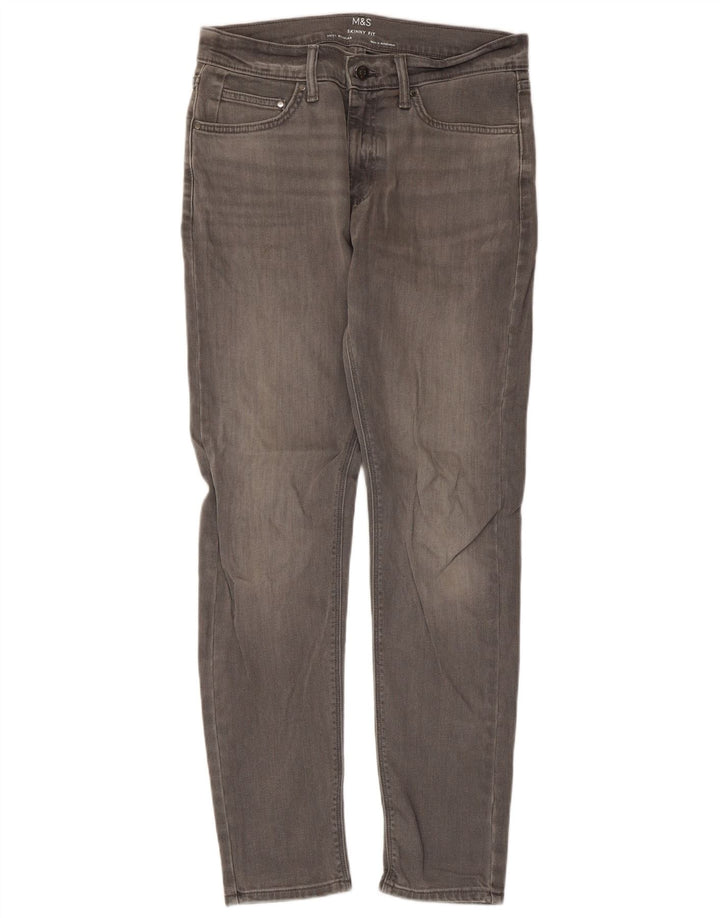 Marks & Spencer Vaqueros pitillo para hombre W30 L31 Algodón gris