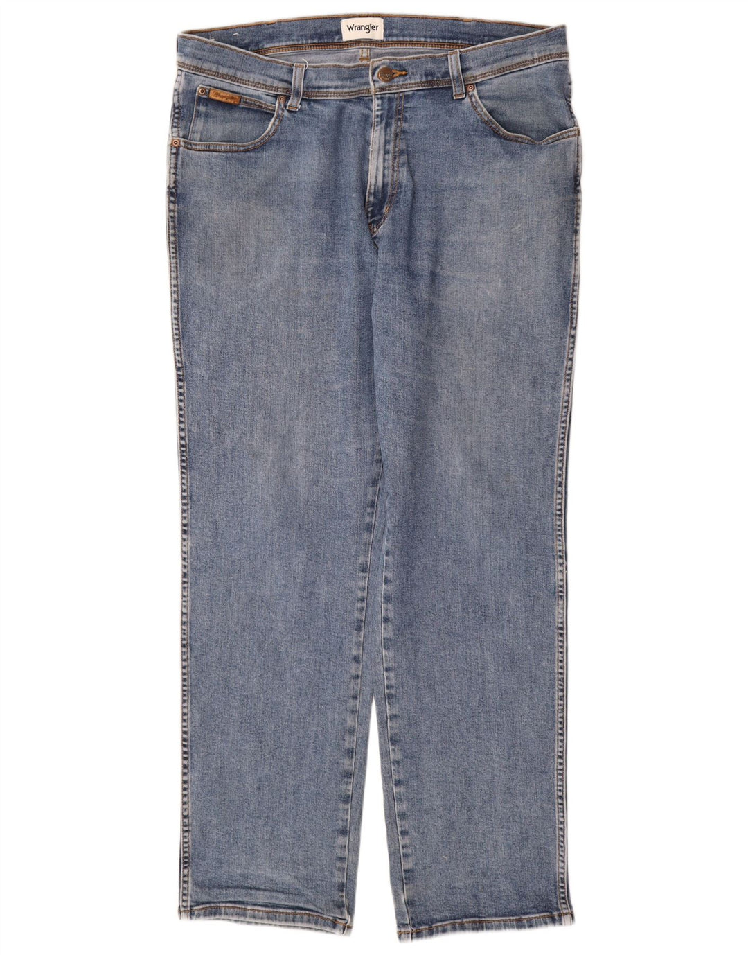 Wrangler Vaqueros rectos Texas para hombre W38 L32 Algodón azul