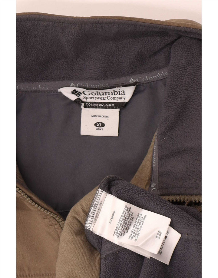 Columbia Chaqueta Bomber para Hombre UK 42 XL Poliéster Caqui