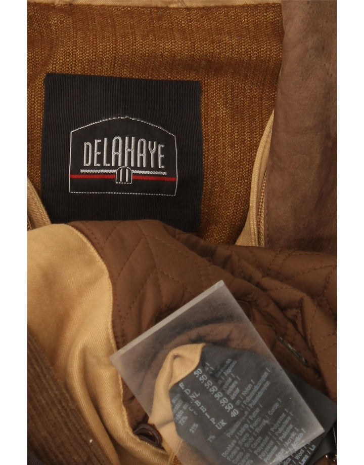 Delahaye Chaqueta utilitaria para hombre UK 40 Large Beige Cotton