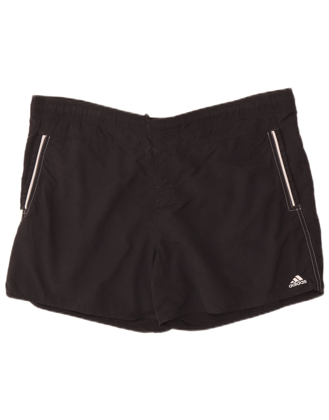 Adidas - Bañador para hombre, talla grande, nailon negro