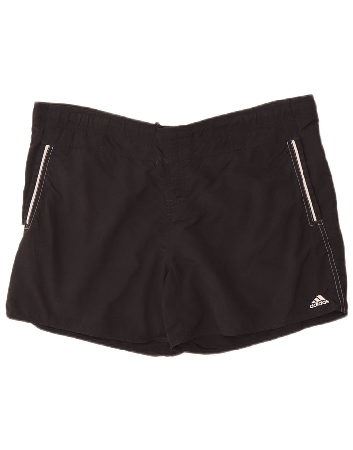 Adidas - Bañador para hombre, talla grande, nailon negro