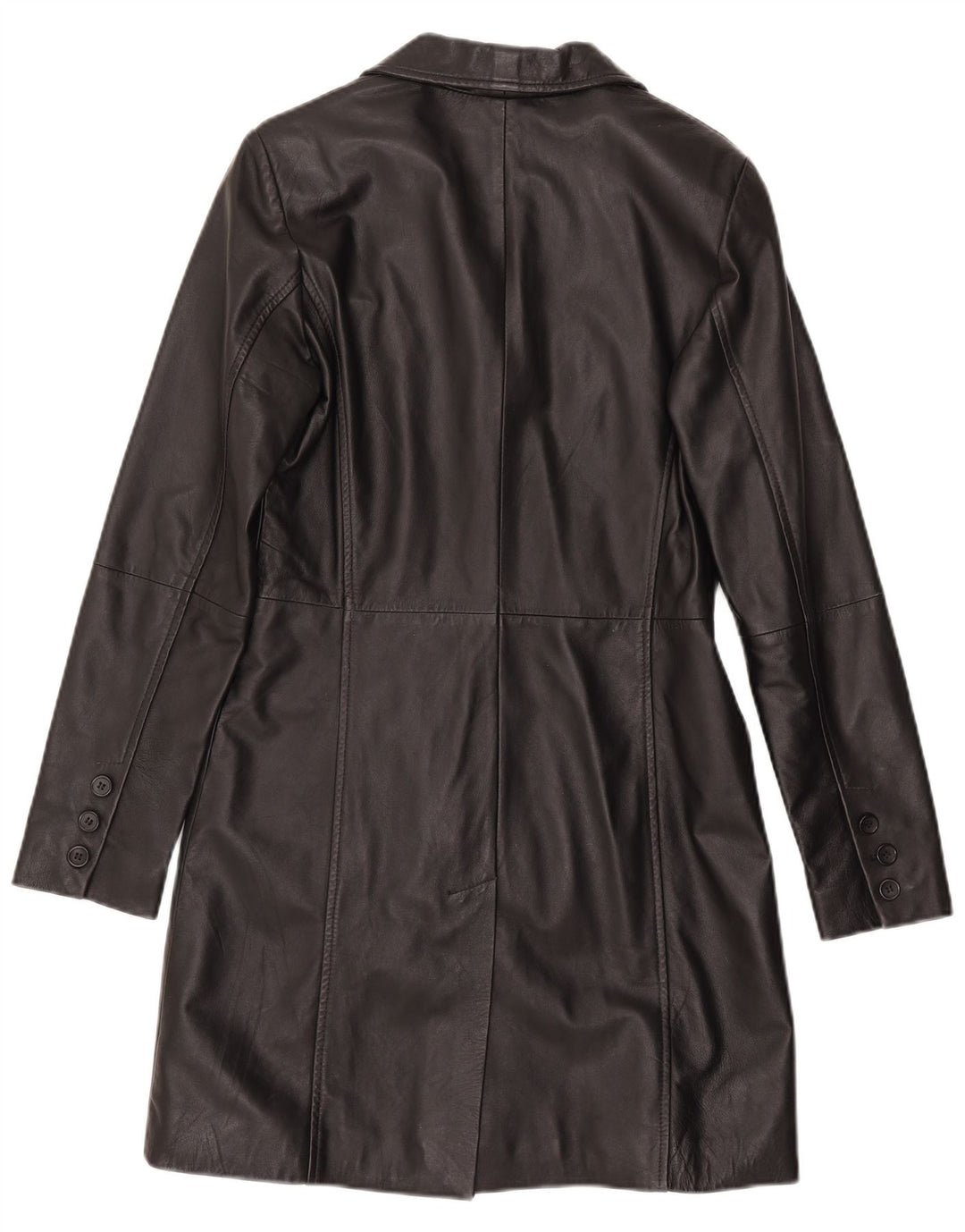 Gipsy Abrigo de cuero para mujer Reino Unido 42 Cuero negro mediano