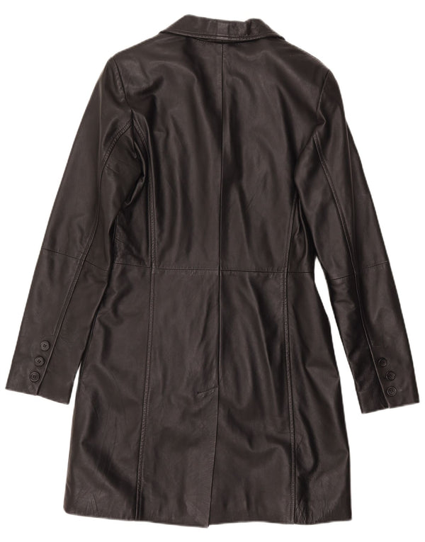 Gipsy Abrigo de cuero para mujer Reino Unido 42 Cuero negro mediano